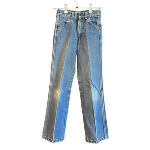 FARAH | 70s Vintage Kids Western Style Crease Front Jeans - Size 6 / Medium